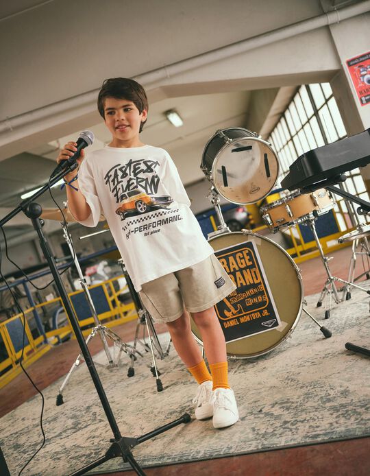 Comprar Online T-shirt Print, Menino, Branco