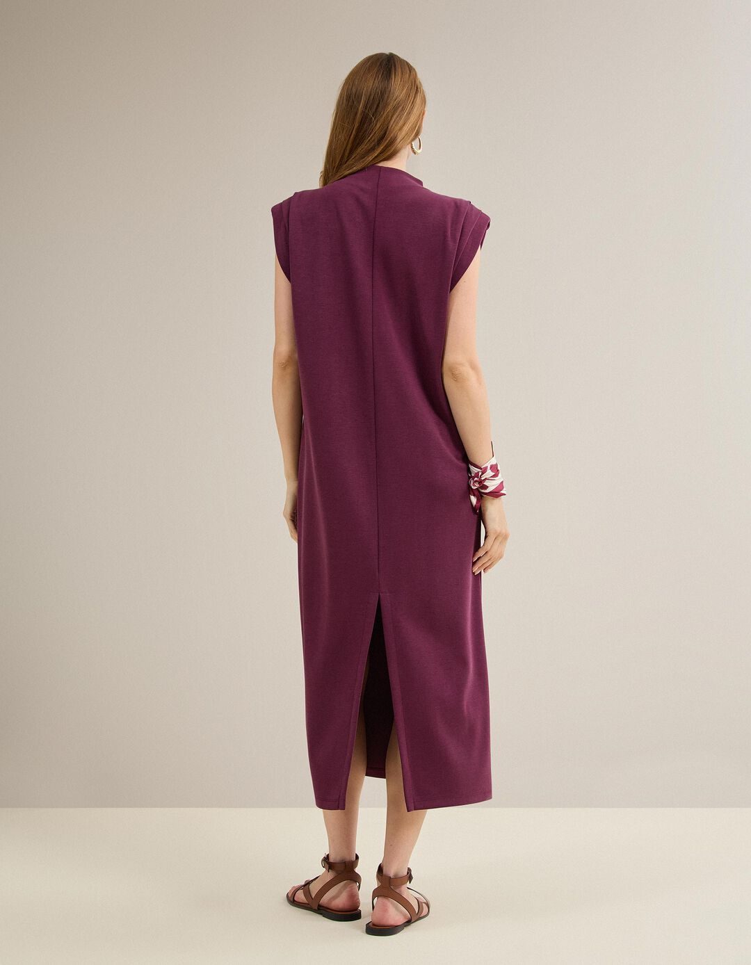 Vestido Comprido, Mulher, Vermelho Escuro