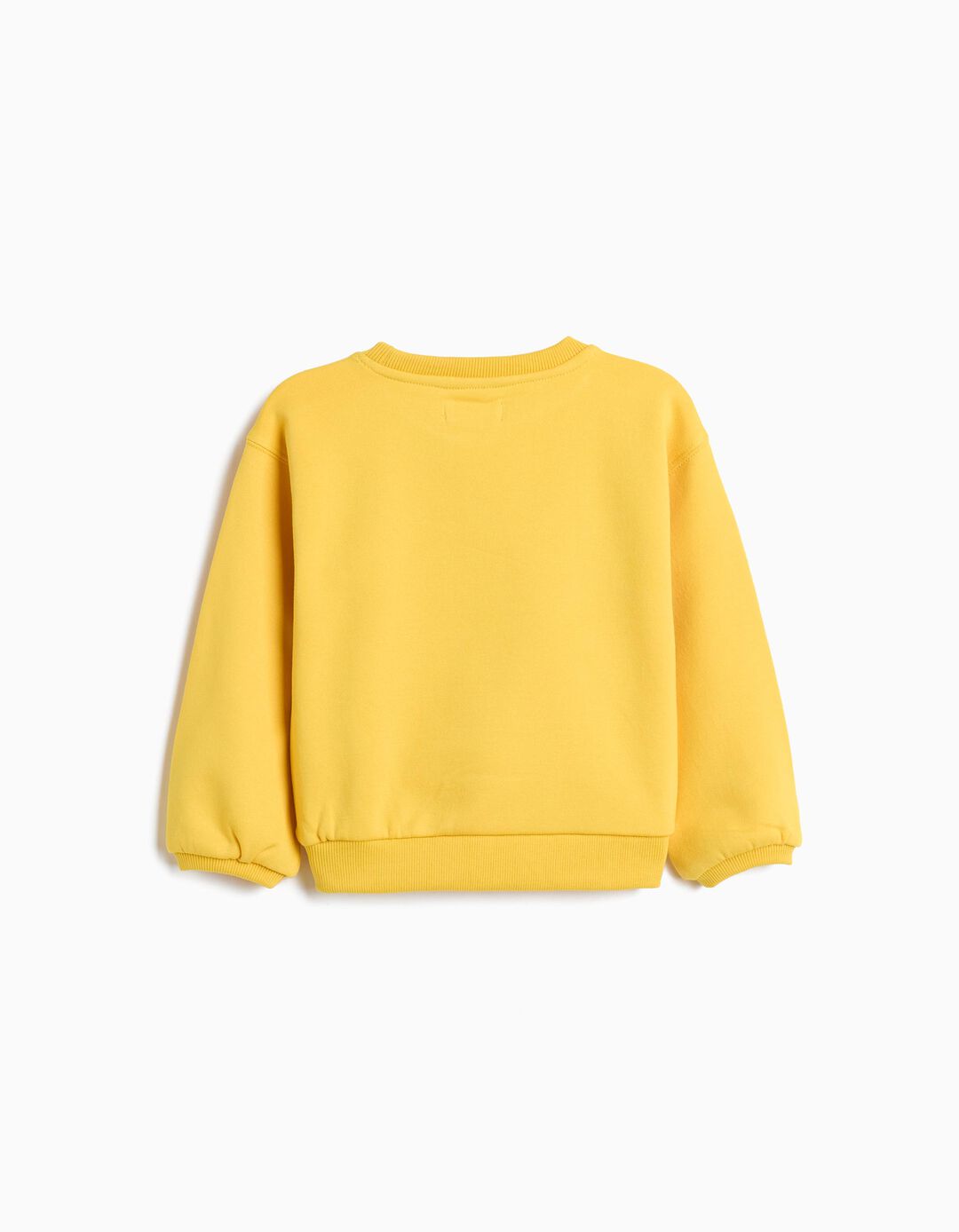 Sweatshirt De Felpa Estampada, Menina, Amarelo