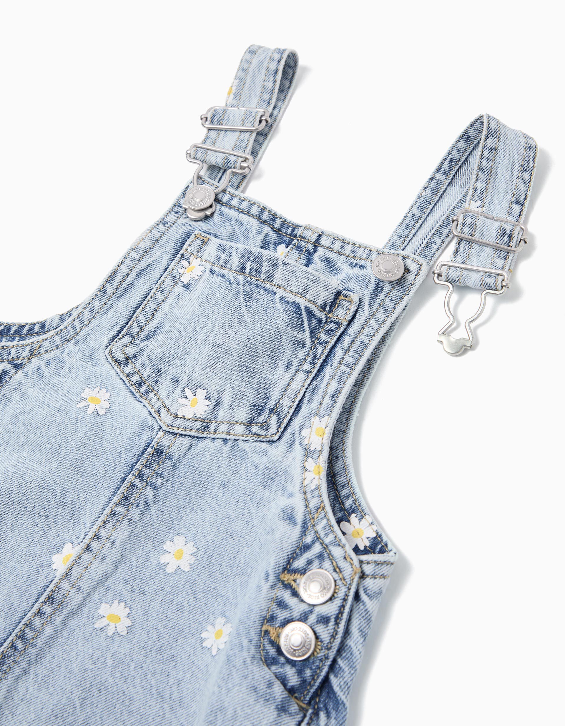 Comprar Online Jardineiras de Ganga 'Wide Leg', Menina, Azul Claro