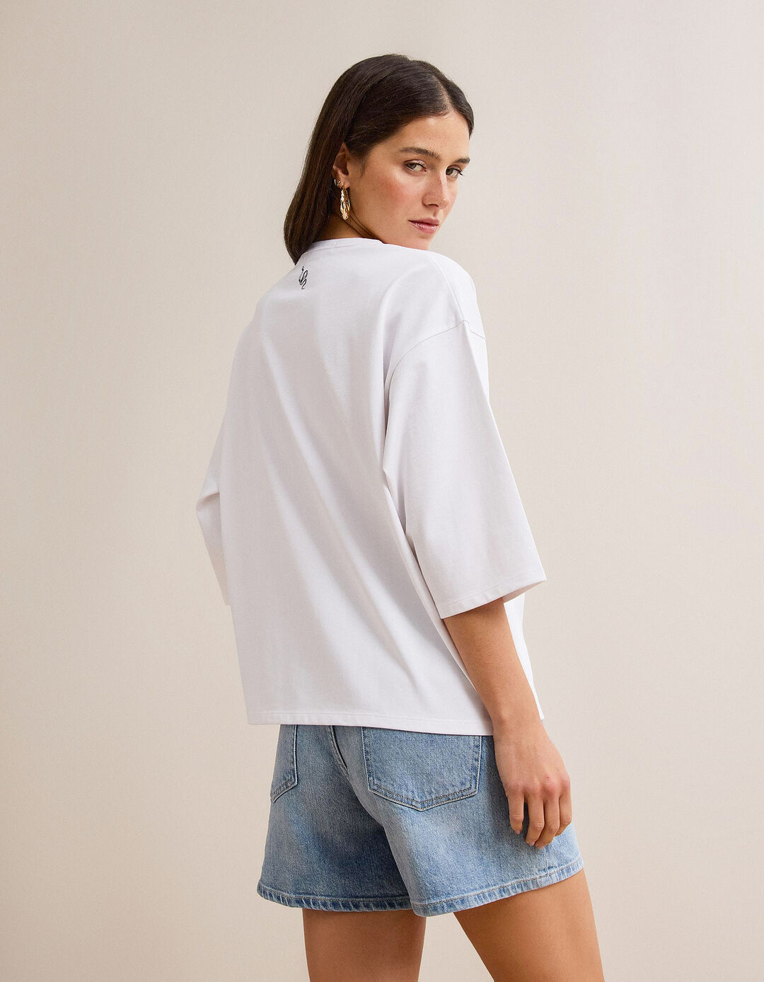T-shirt Estampada, Mulher, Branco