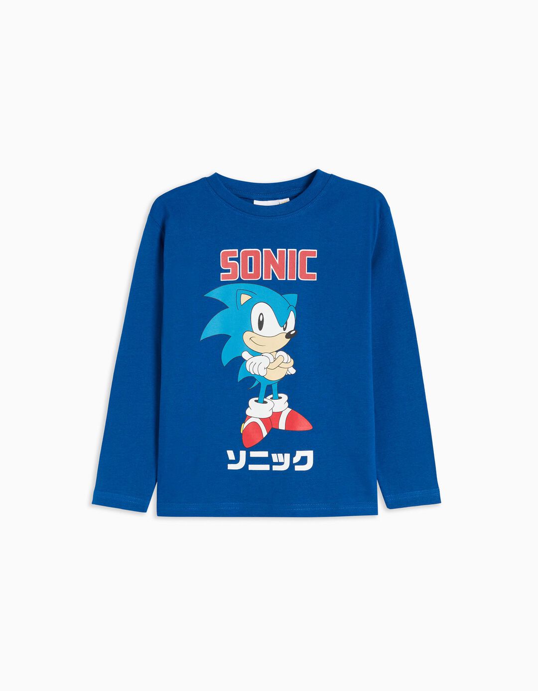 T-shirt de Manga Comprida 'Sonic', Menino, Azul