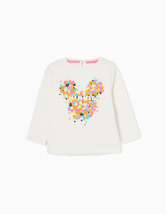 Long Sleeve T-Shirt for Baby Girls 'Minnie', White