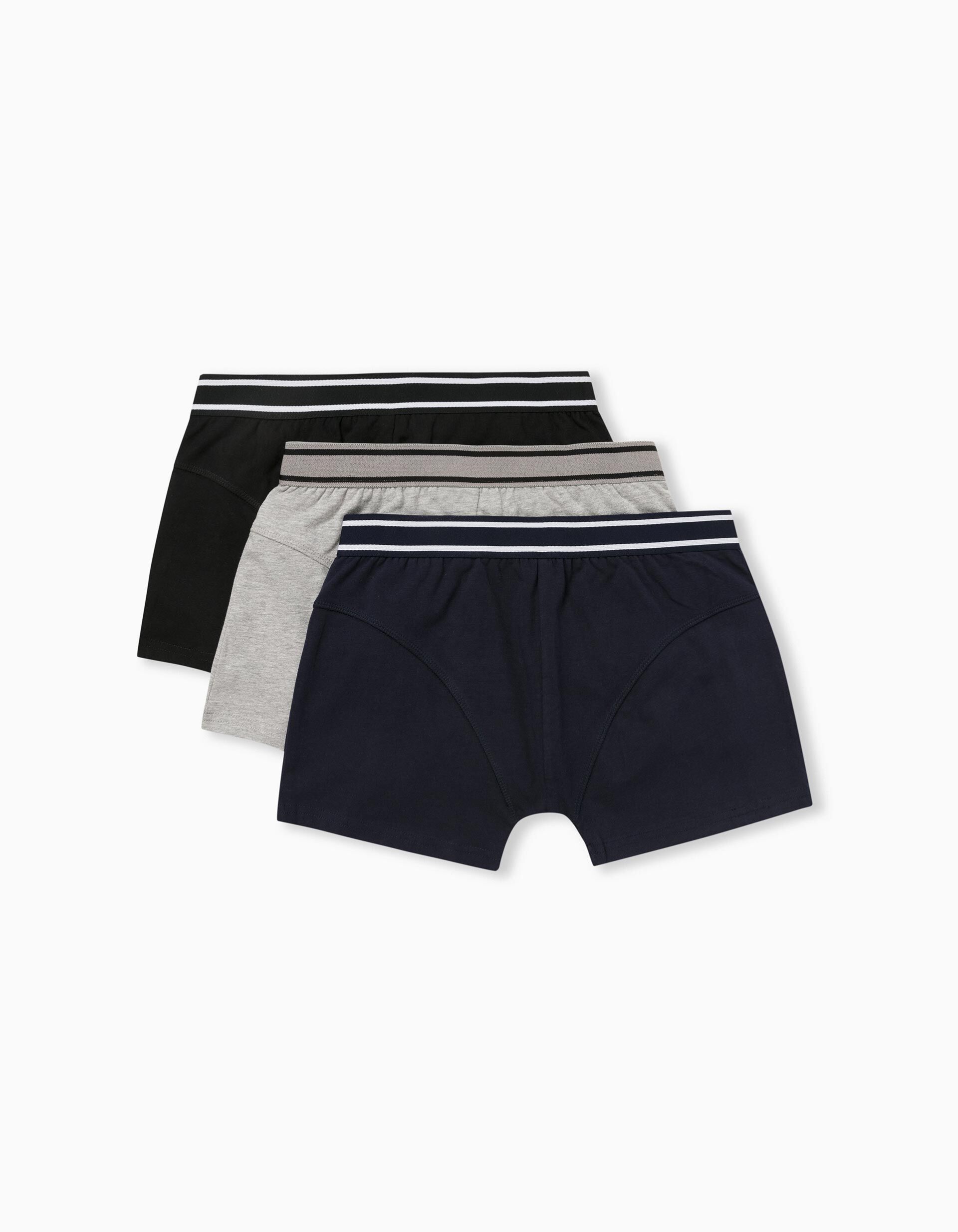 Comprar Online 3 Boxers, Homem, Preto/ Cinza