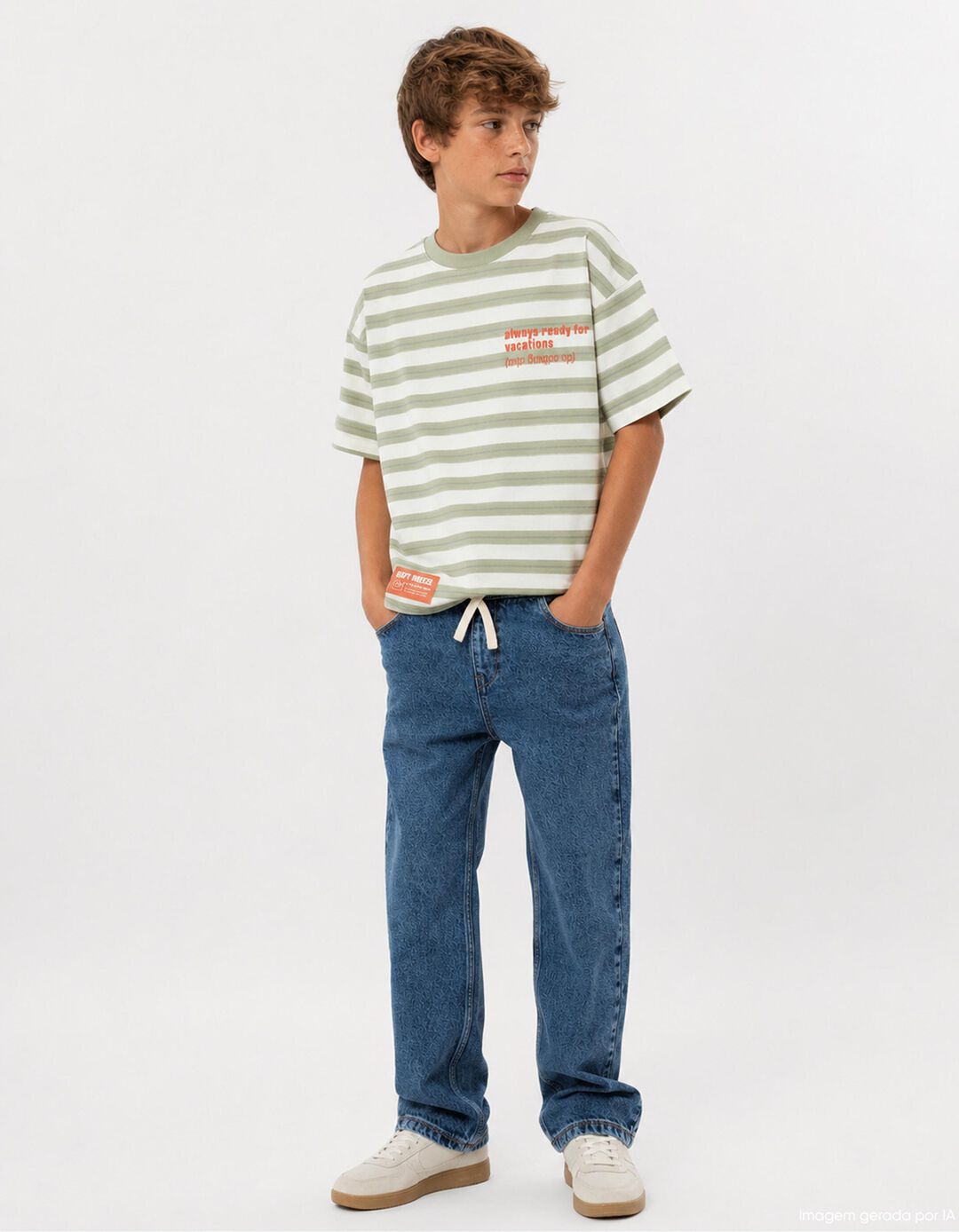 Joggers de Ganga, Menino, Azul