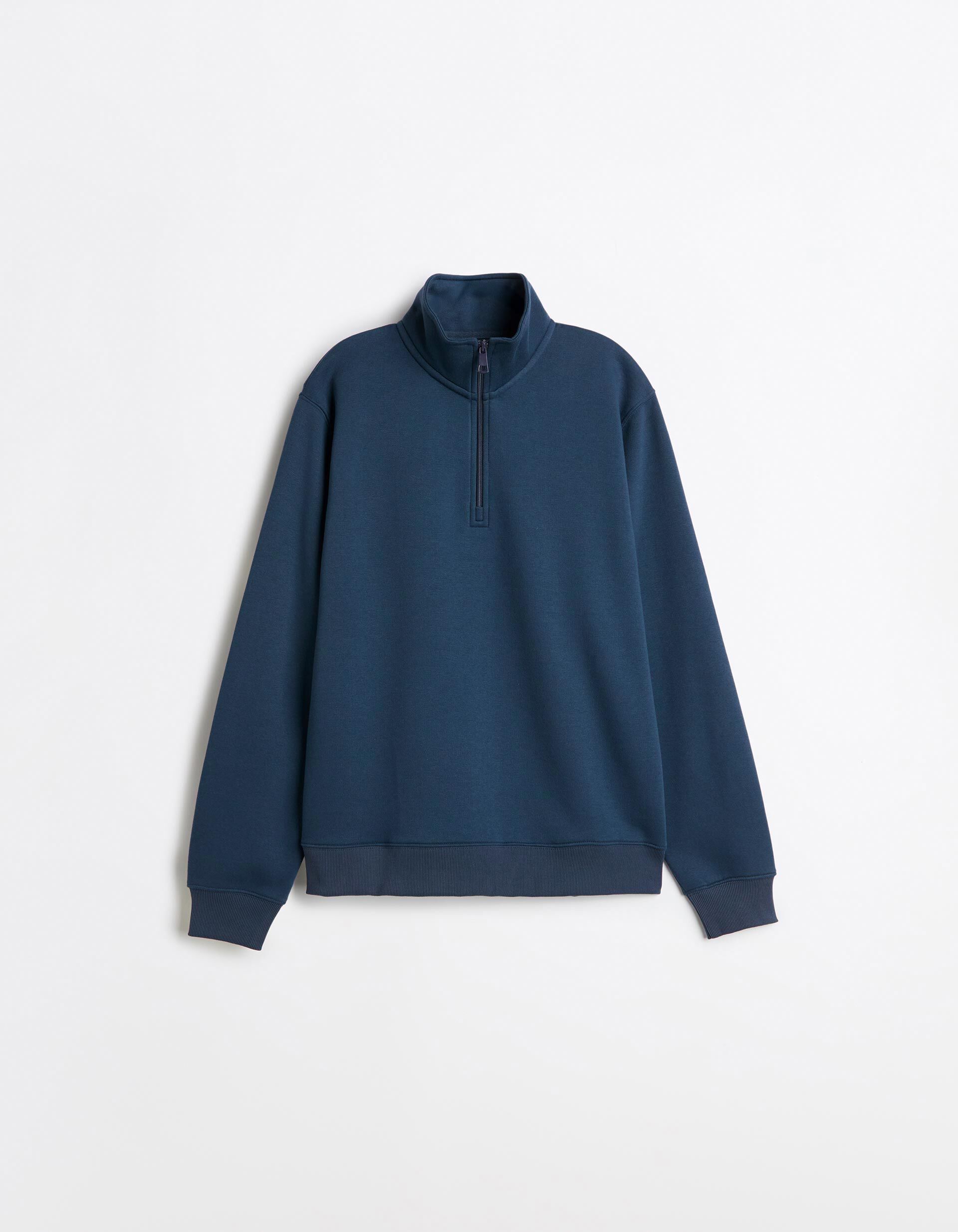 Comprar Online Sweatshirt Com Gola Alta, Homem, Azul Escuro