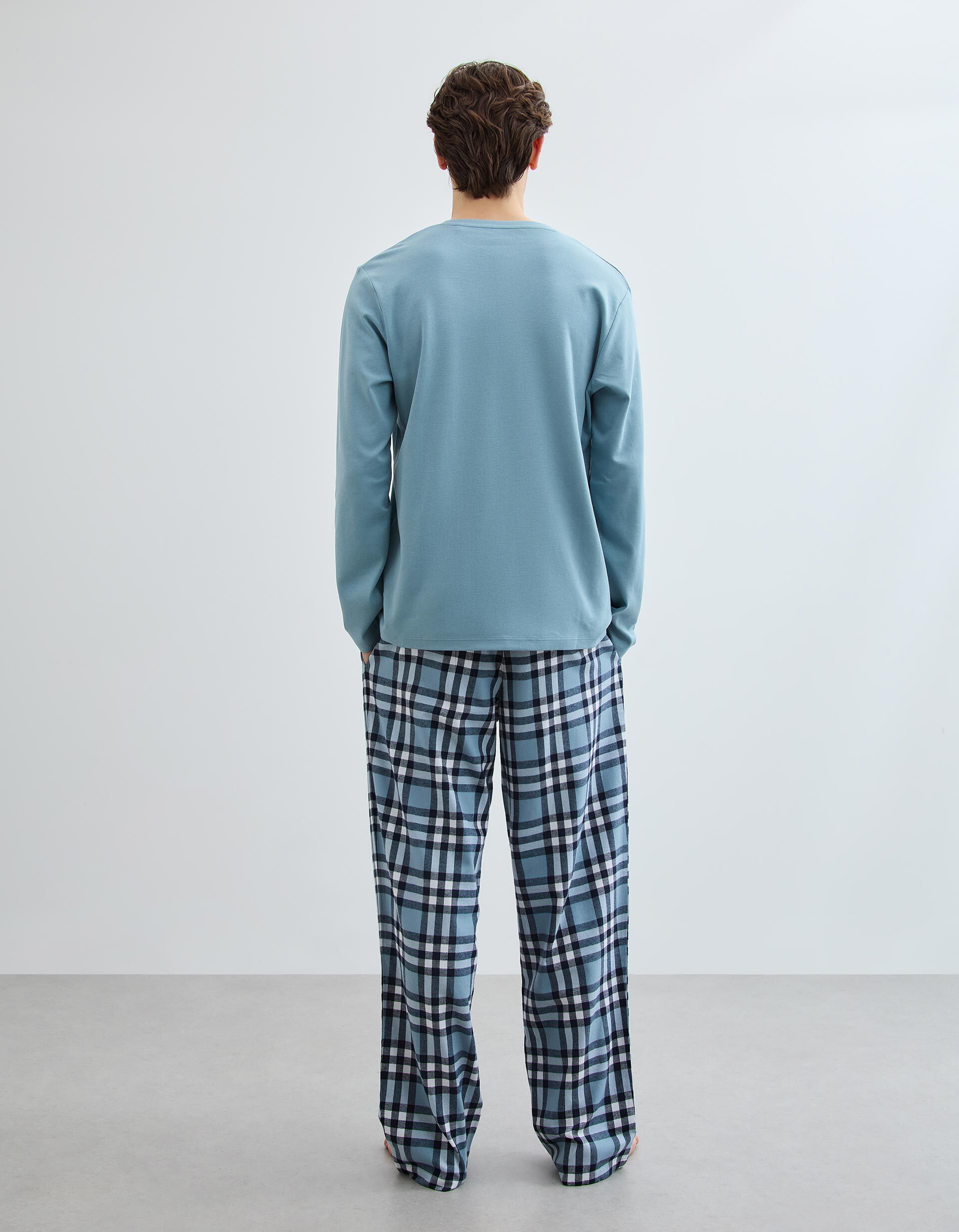 Comprar Online Pijama Xadrez, Homem, Azul