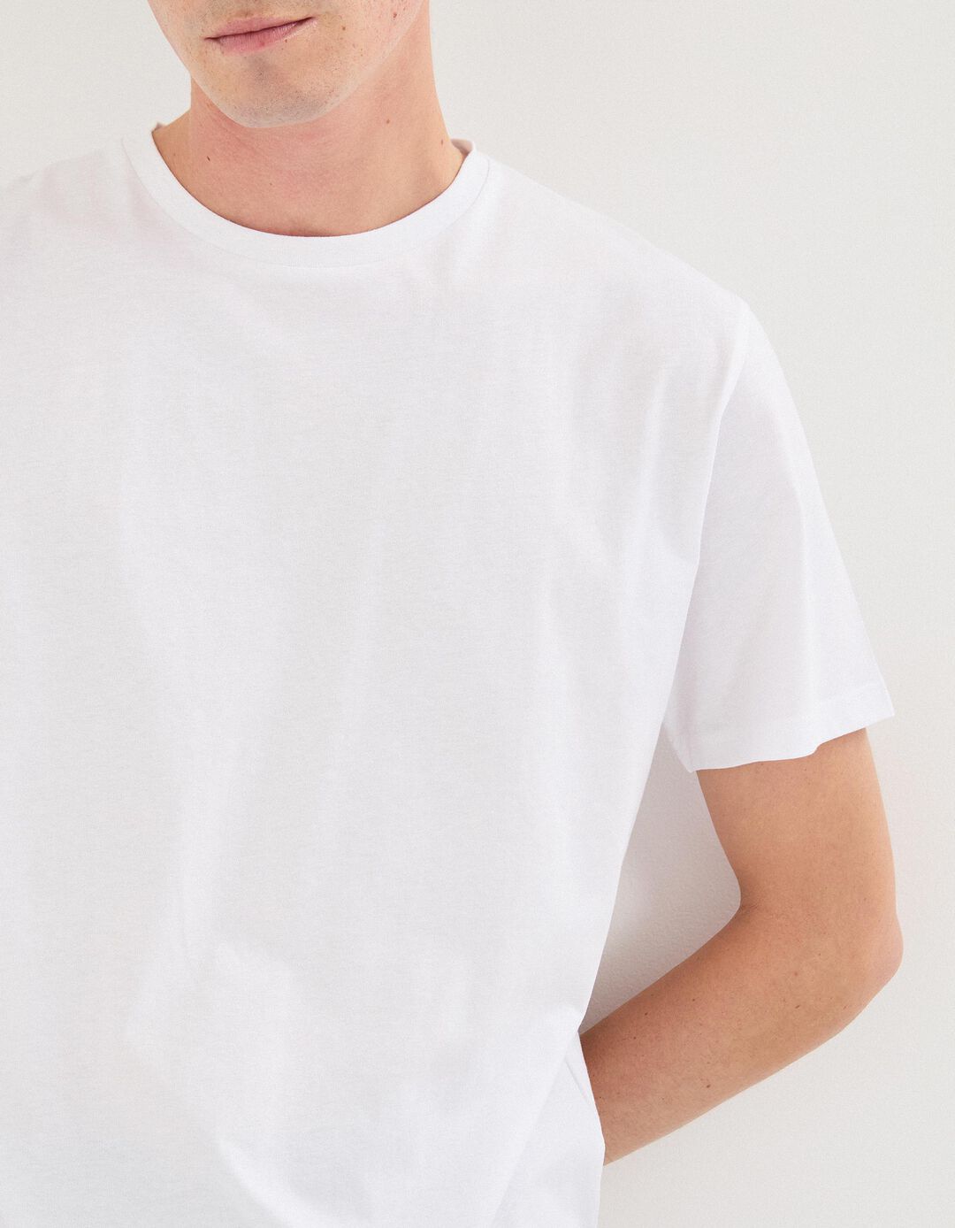 T-shirt, Homem, Branco