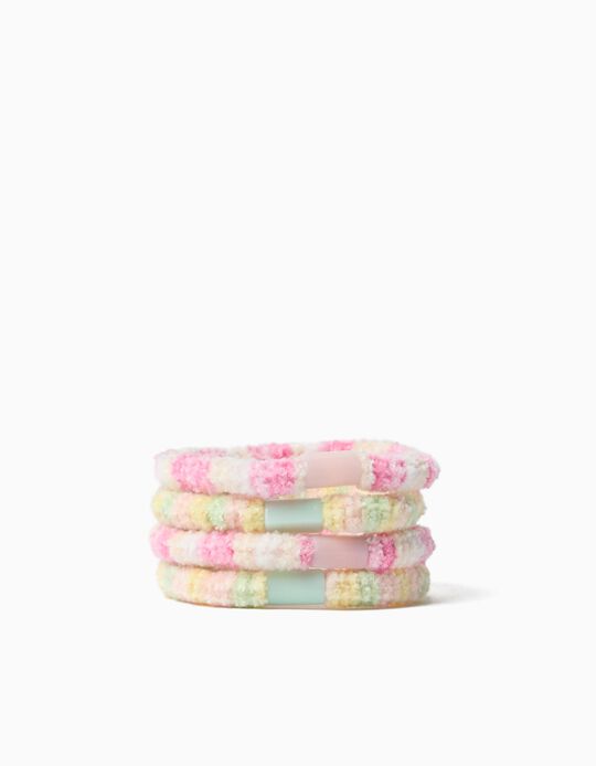 Comprar Online Pack 4 El&aacute;sticos, Menina, Multicor