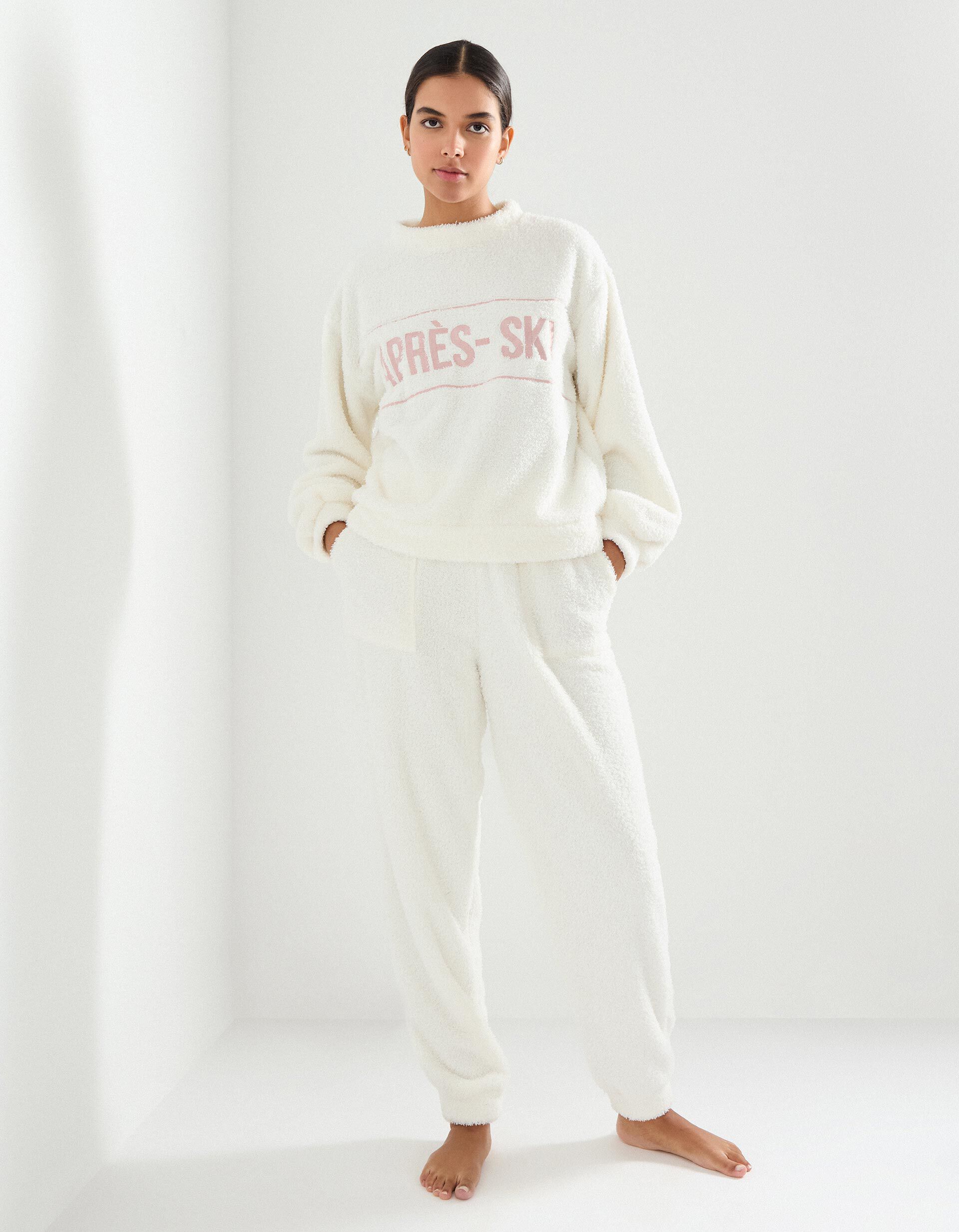 Comprar Online Pijama Boucl&eacute;, Mulher, Branco