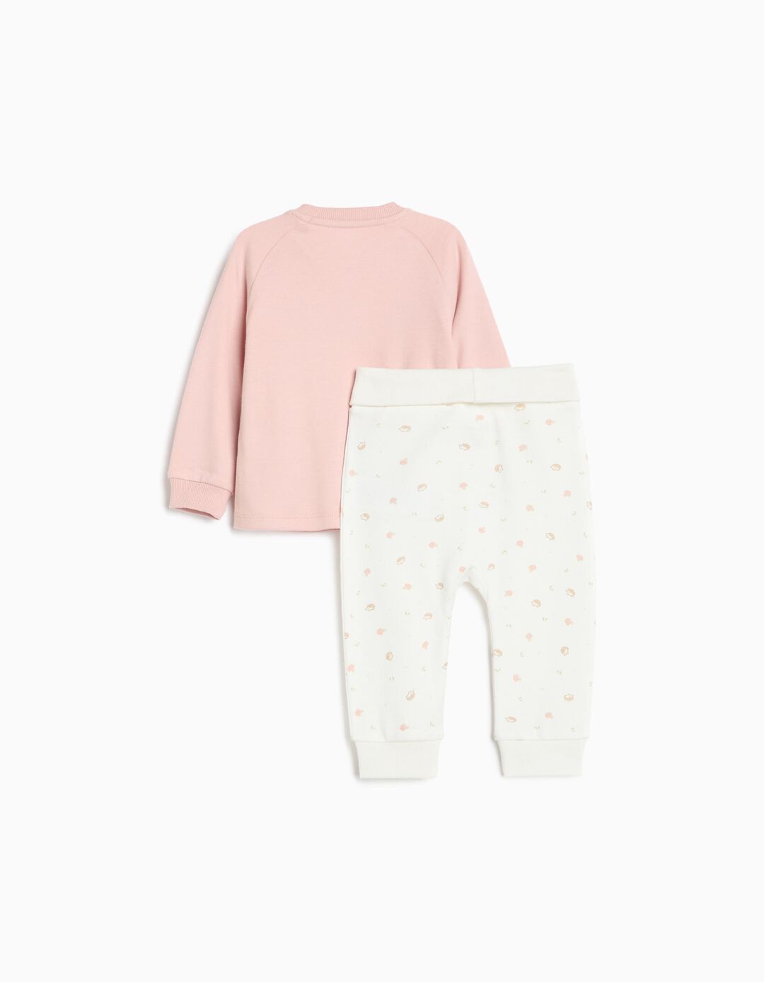 Pijama Interlock, Menina, Rosa Claro