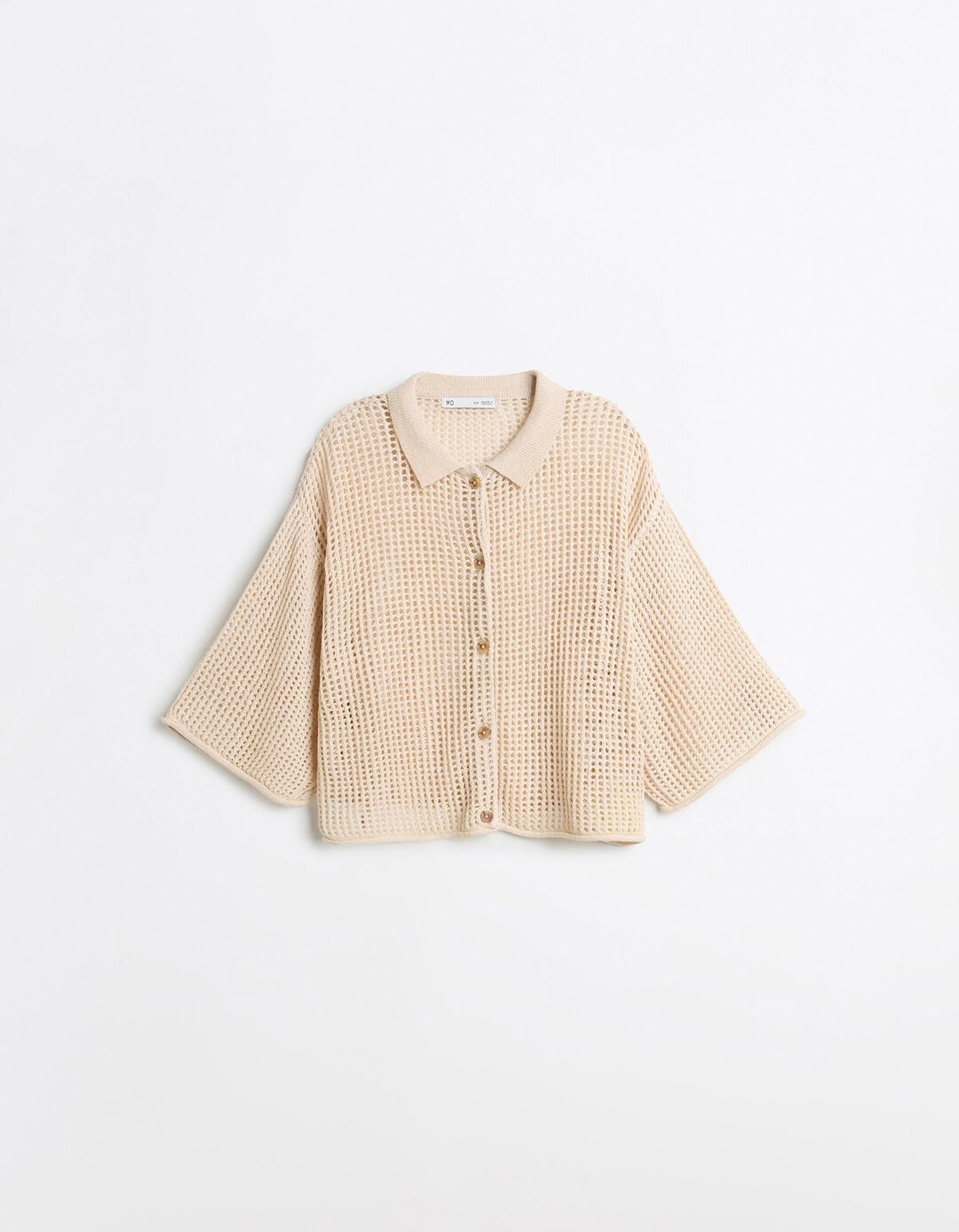 Camisa Tricotada, Mulher, Bege Claro