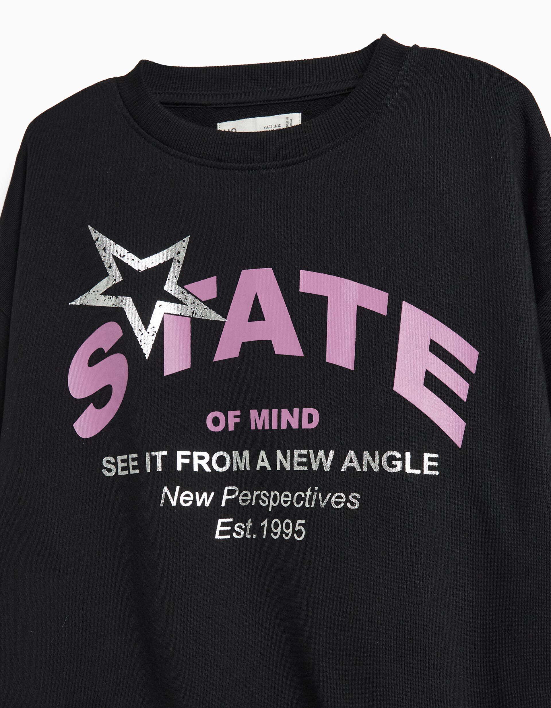 Comprar Online Sweatshirt Com Estampado, Menina, Preto