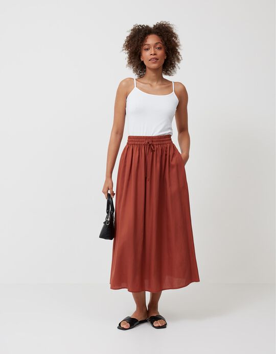 Skirt, Women, Brown