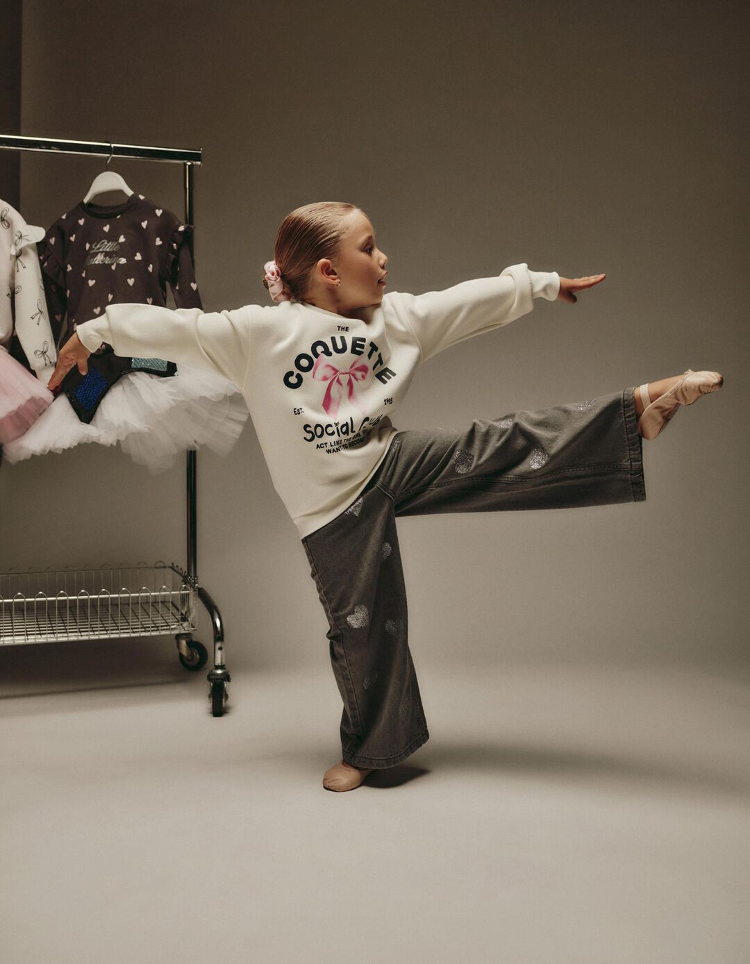 Sweatshirt de Felpa, Menina, Branco