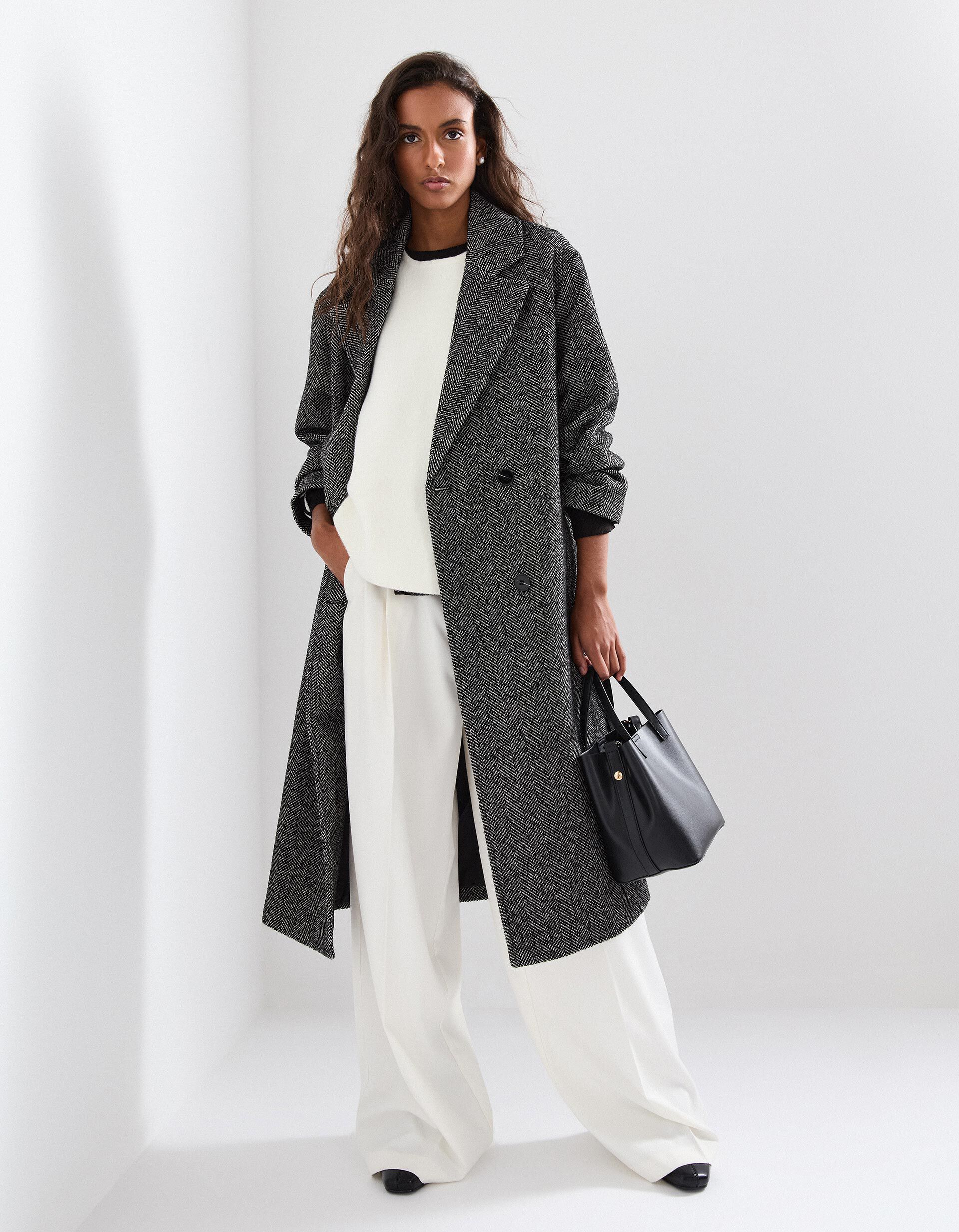 Comprar Online Casaco Comprido, Mulher, Preto