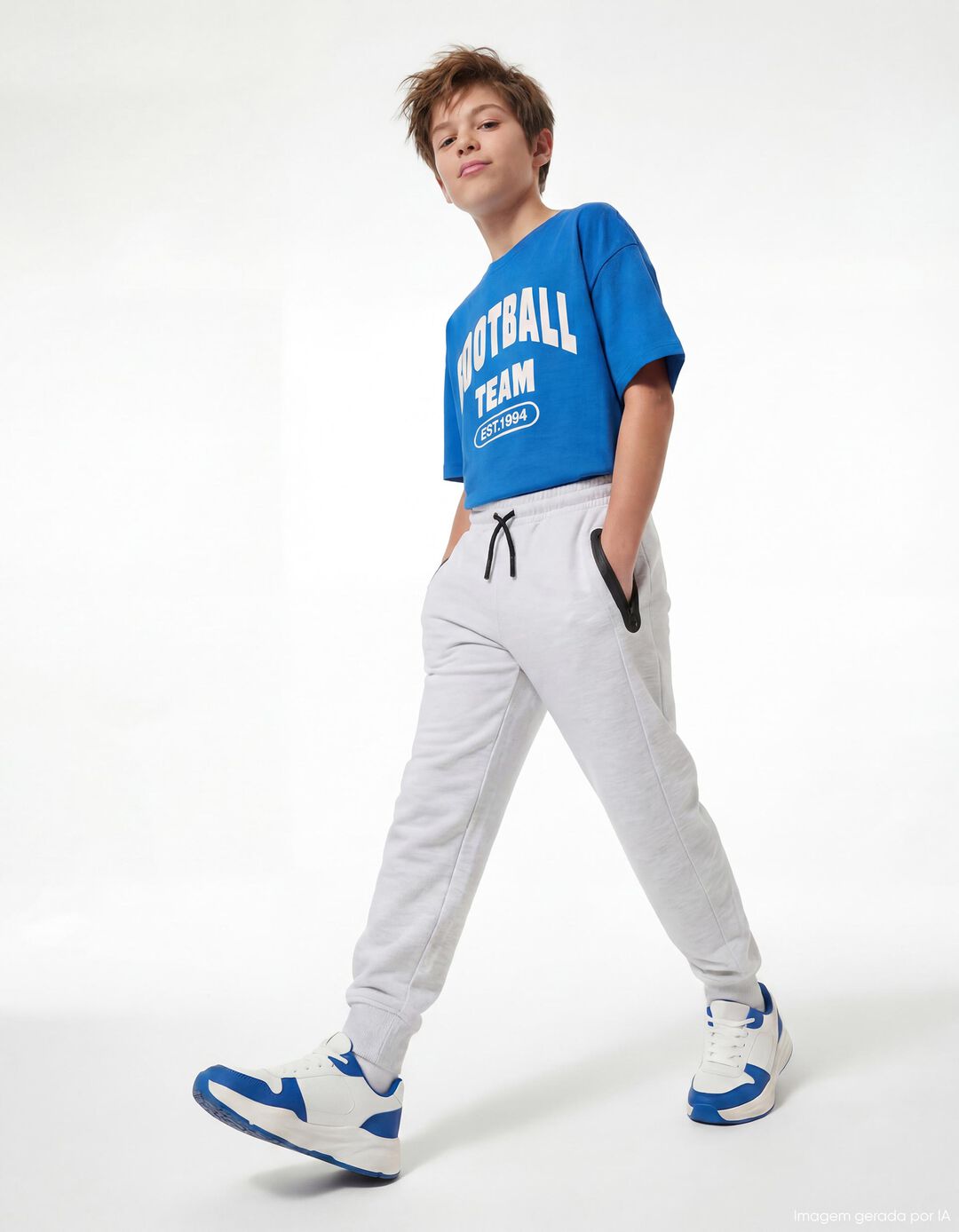 Joggers, Menino, Cinzento Claro