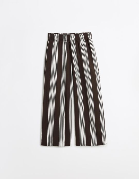 Comprar Online Cal&ccedil;as Riscas, Mulher, Castanho Escuro