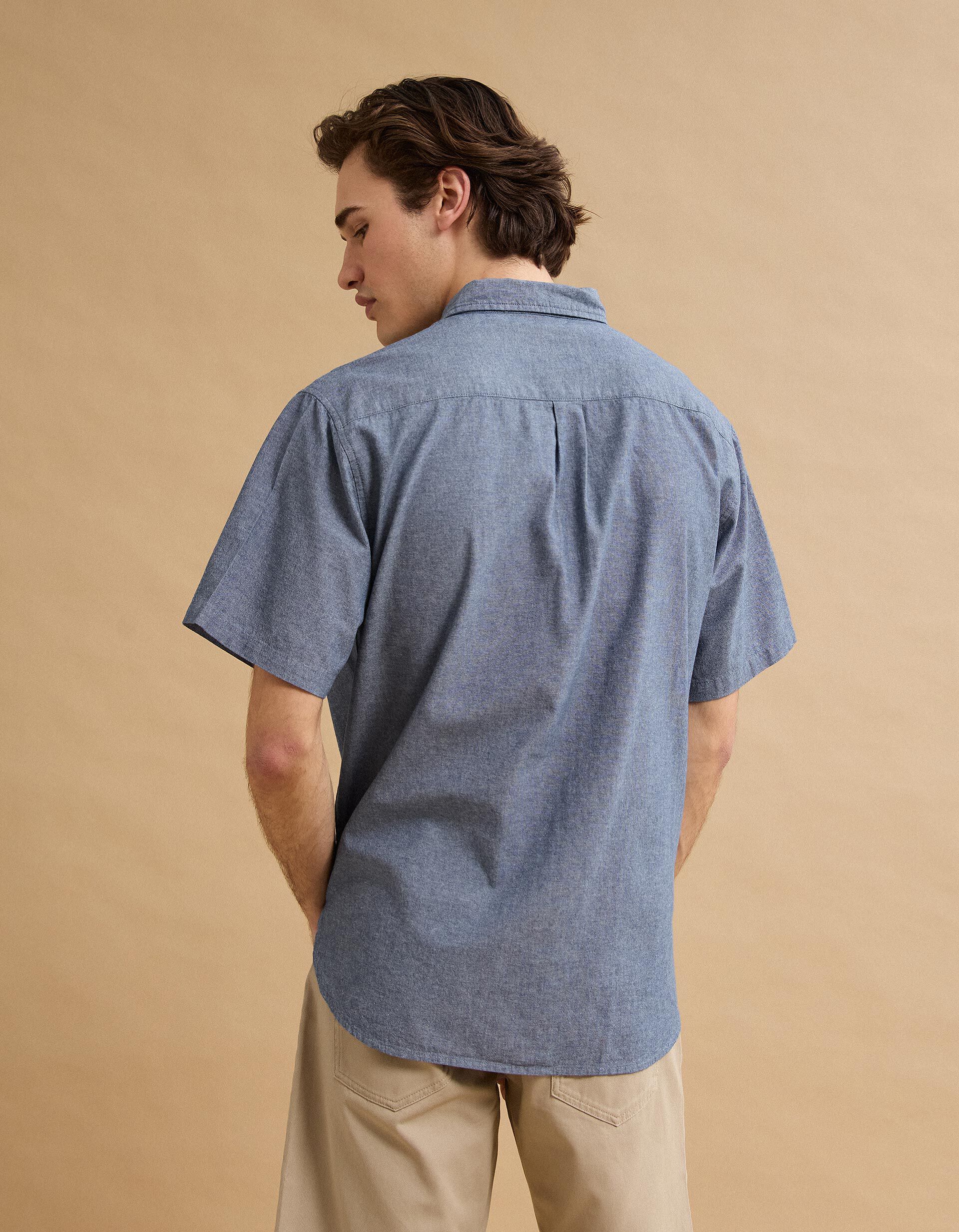 Comprar Online Camisa Manga Curta, Homem, Azul