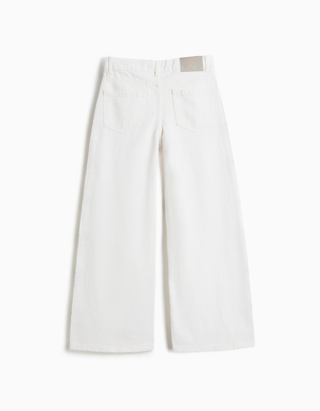 Cal&ccedil;as Relaxed Fit, Menina, Branco