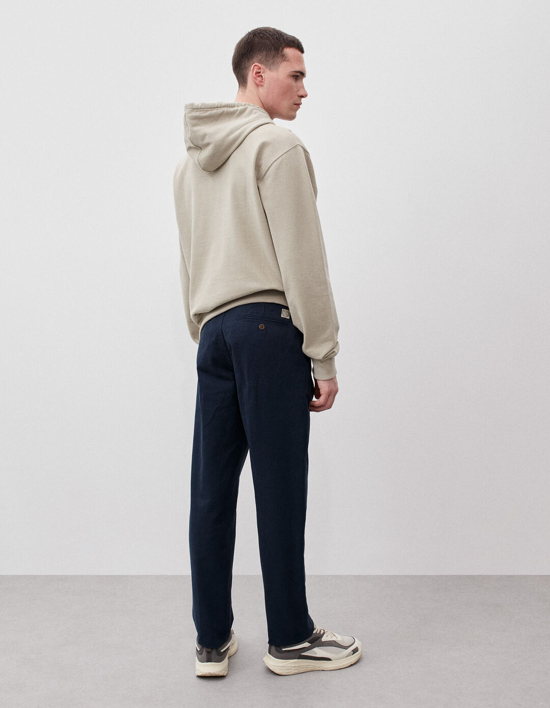 Premium Chino Pants, Men, Dark Blue