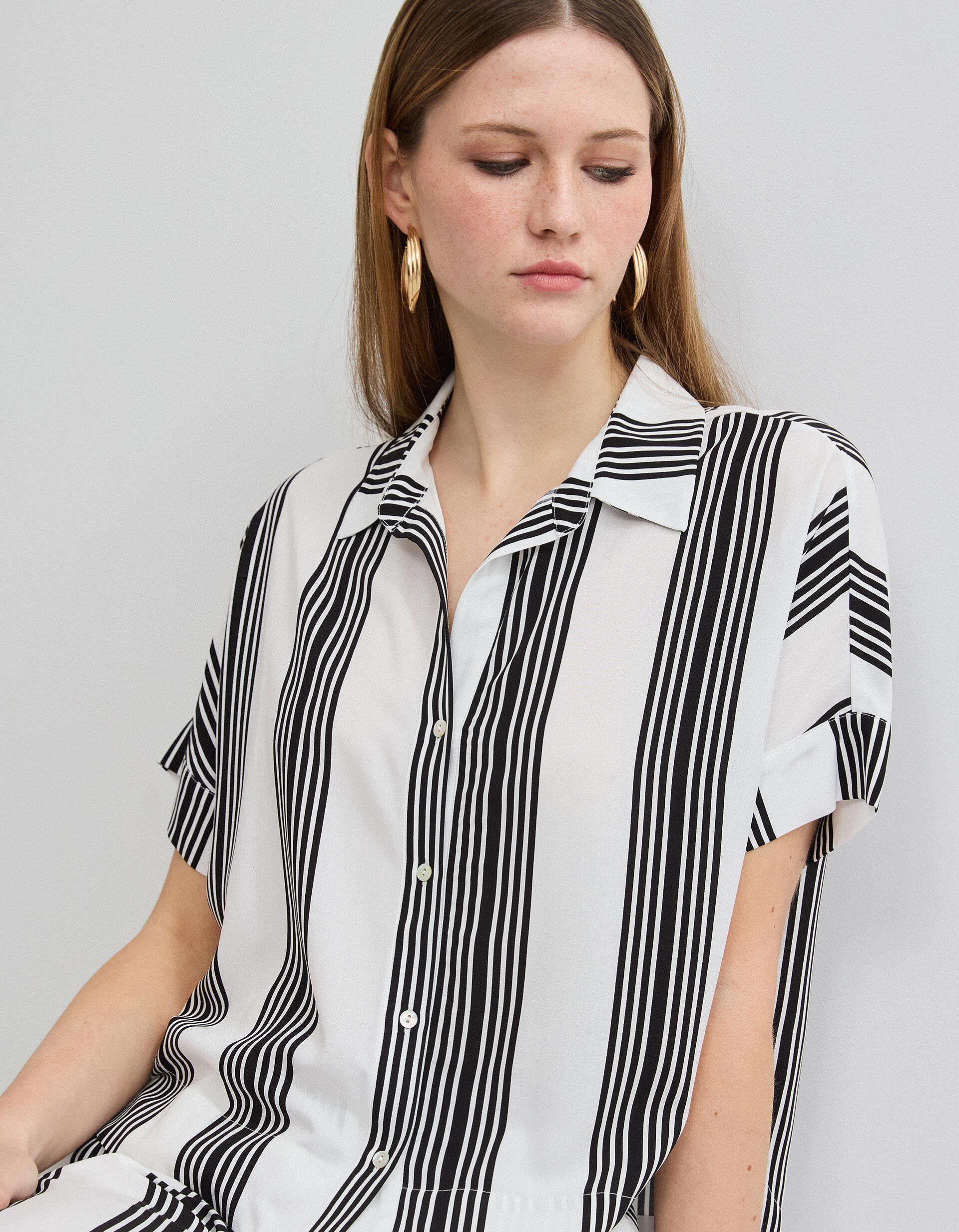 Comprar Online Blusa Riscas, Mulher, Preto