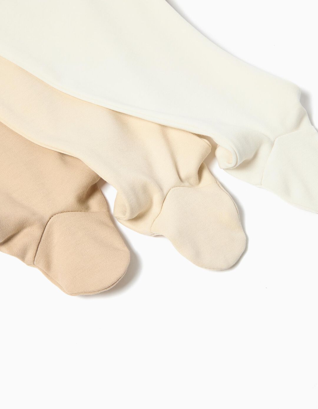 Pack 3 Calças com Pés, Bebé, Multicor