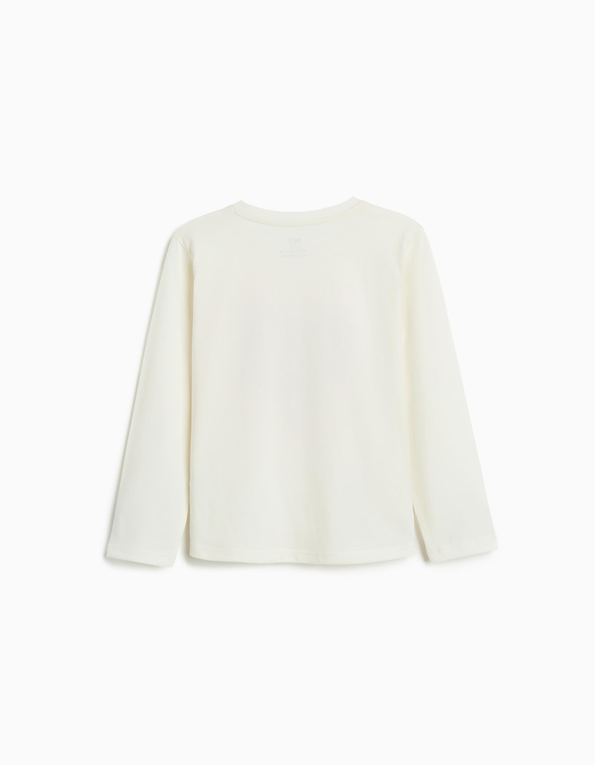 Comprar Online T-shirt de Manga Comprida, Menina, Branco