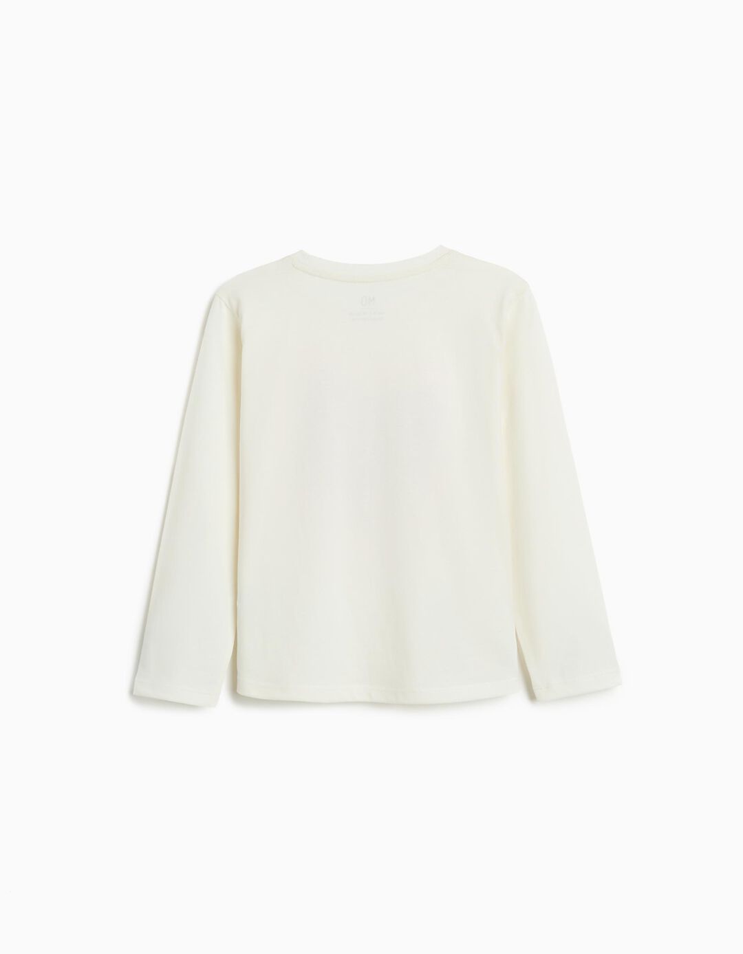 T-shirt de Manga Comprida, Menina, Branco