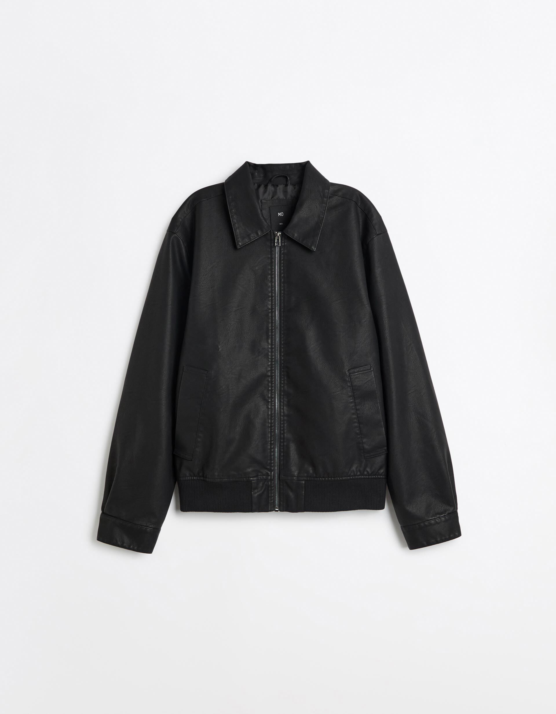 Comprar Online Casaco Bomber De Couro, Homem, Preto