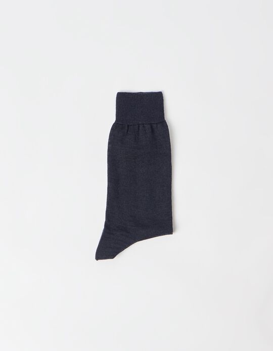Comprar Online Meias De L&atilde;, Homem, Azul Escuro