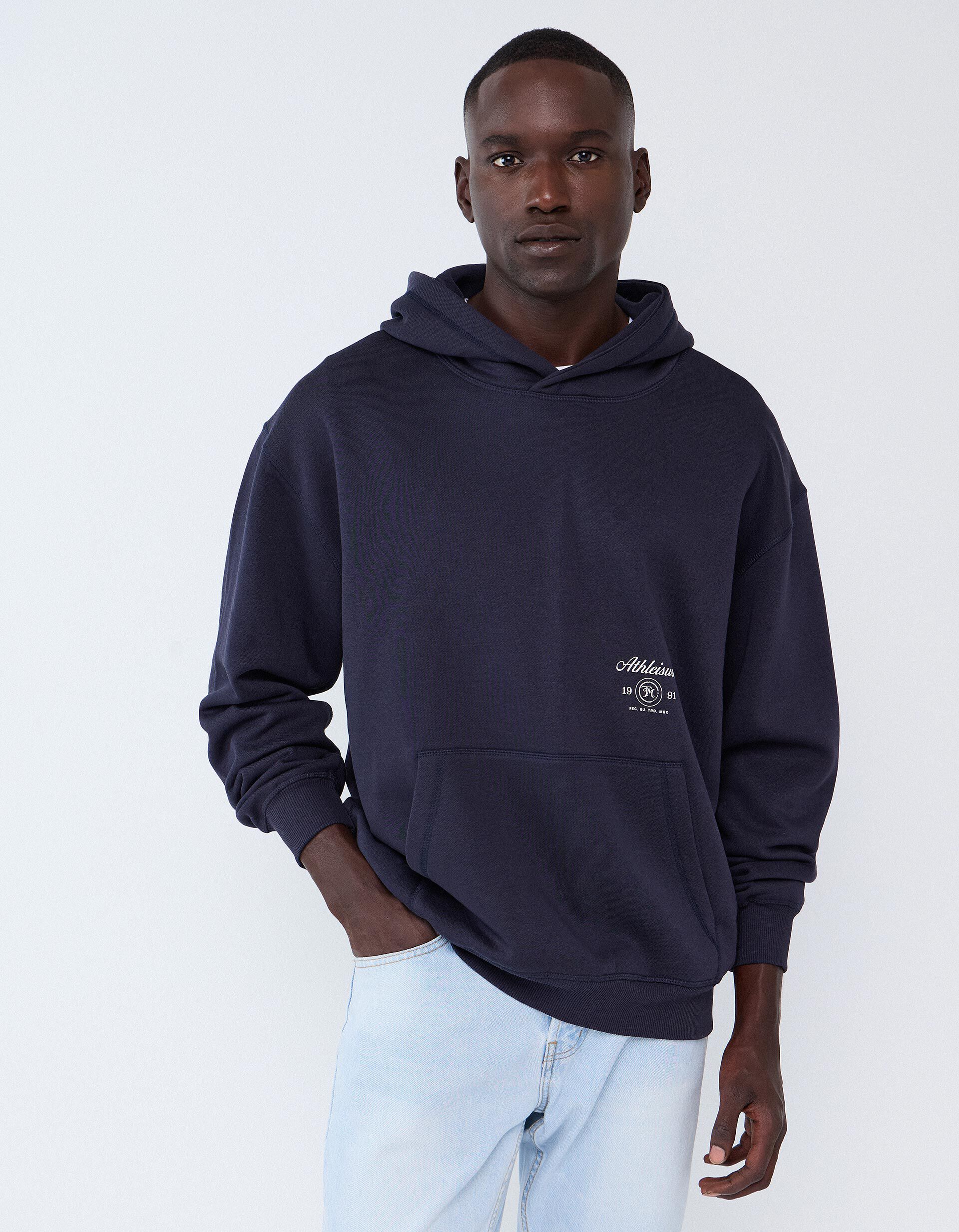 Comprar Online Sweatshirt Com Capuz, Homem, Azul Escuro