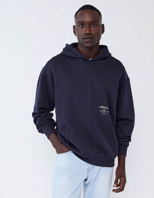 Comprar Online Sweatshirt Com Capuz, Homem, Azul Escuro