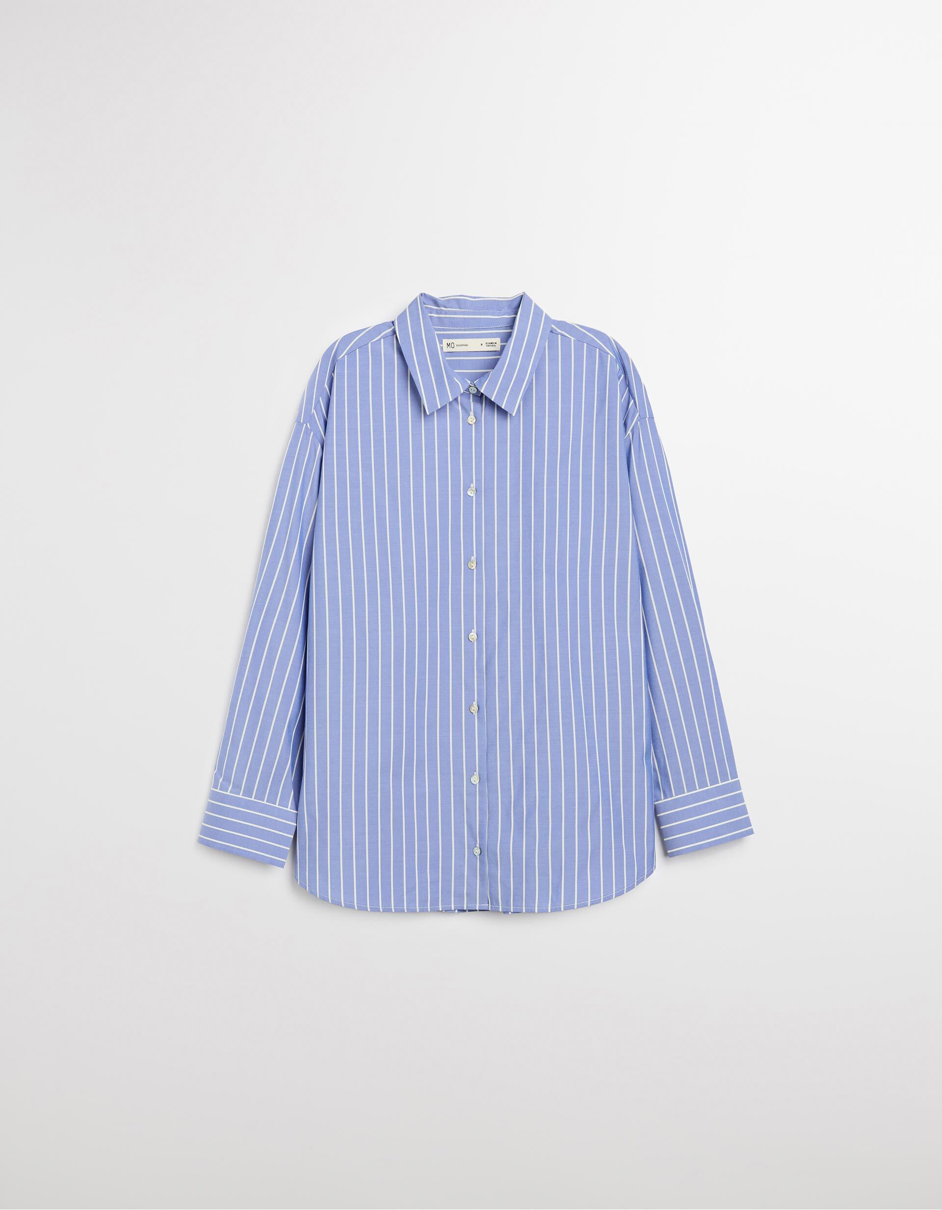 Comprar Online Camisa &agrave;s Riscas, Mulher, Azul