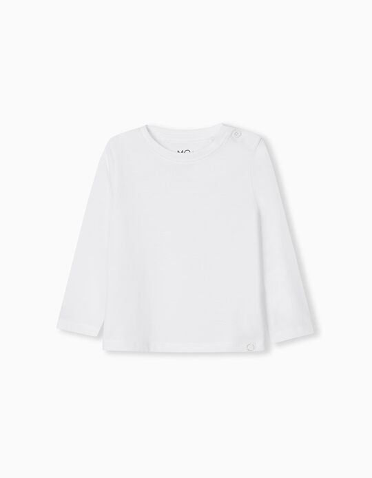 Comprar Online T-shirt de Manga Comprida, Beb&eacute; Menina, Branco