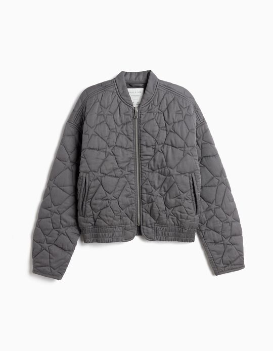 Comprar Online Blus&atilde;o Bomber, Menina, Cinzento Escuro
