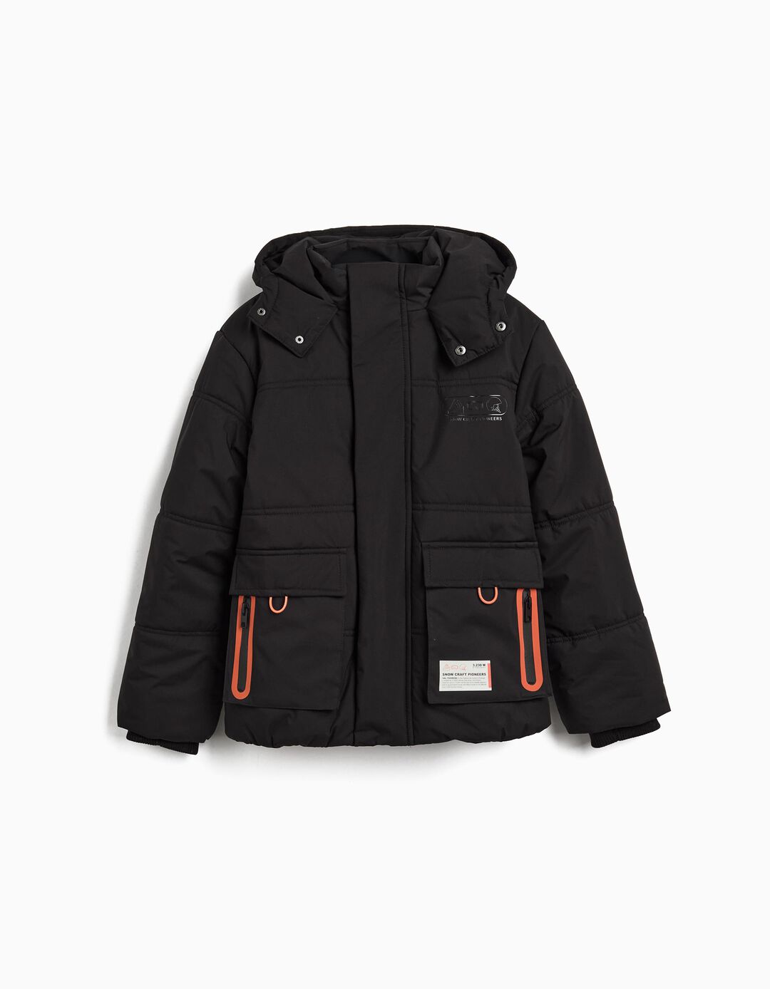 Casaco Acolchoado, Menino, Preto