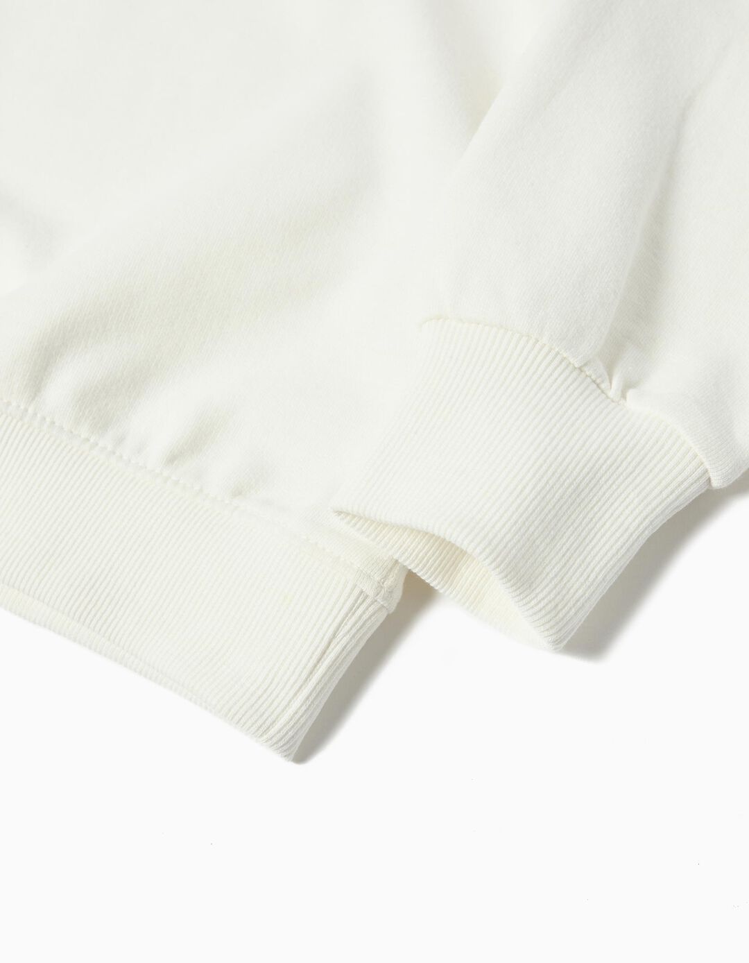 Sweatshirt de Felpa, Menina, Cru