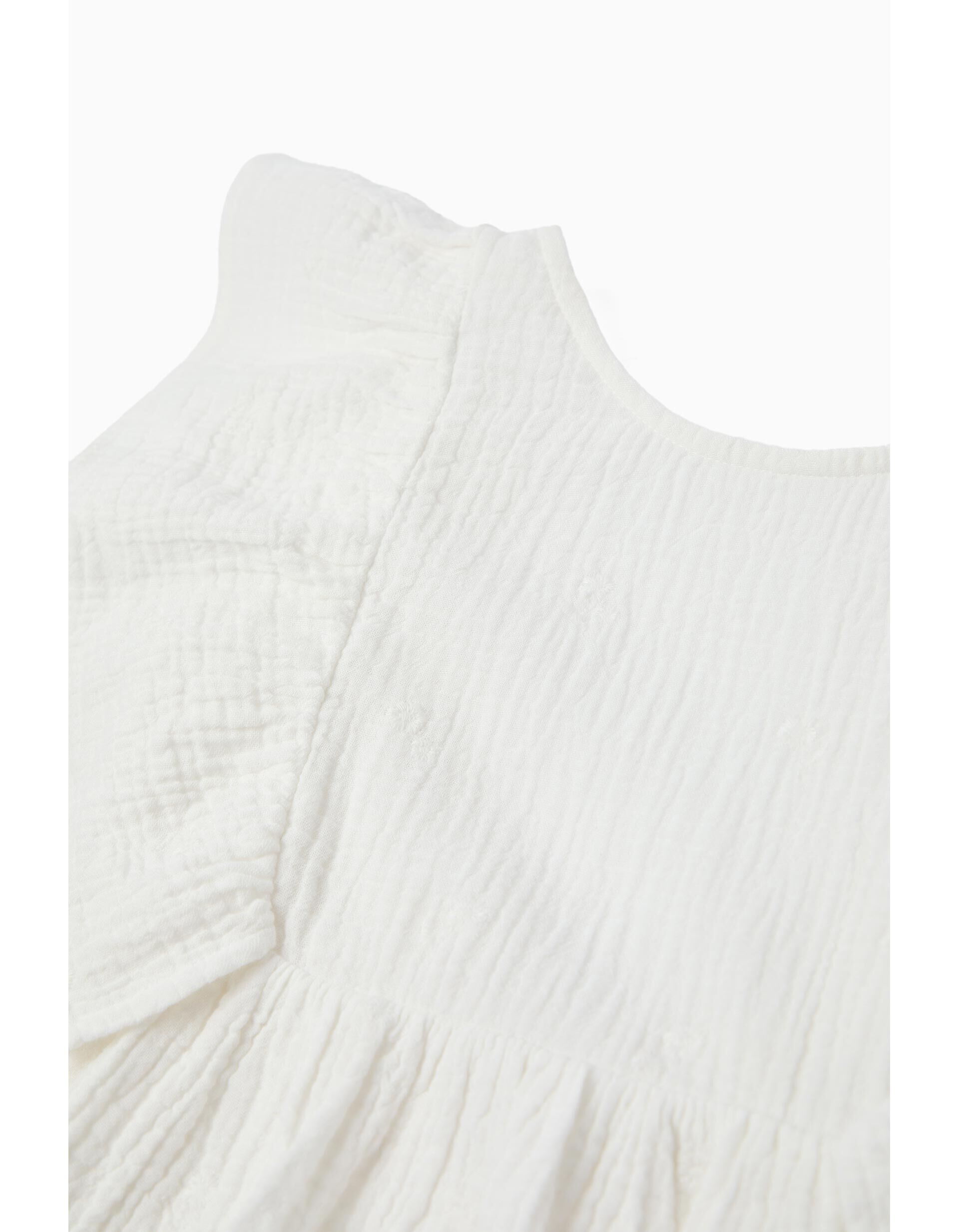 Comprar Online Vestido Bordado, Menina, Branco