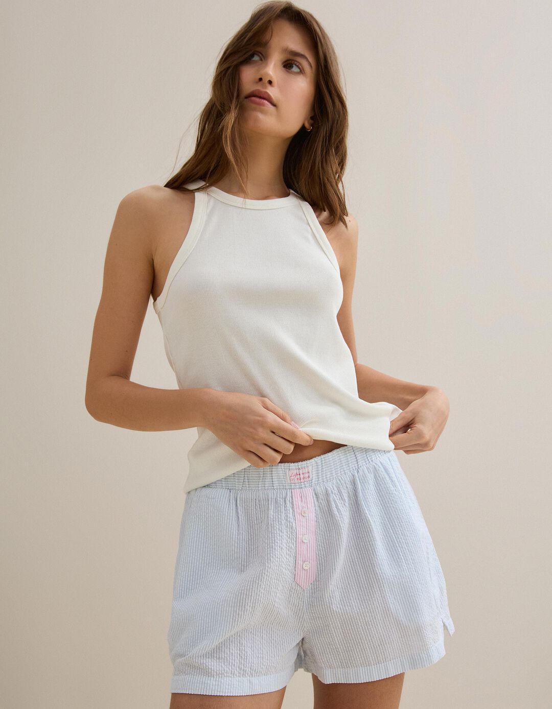 Pijama, Mulher, Branco