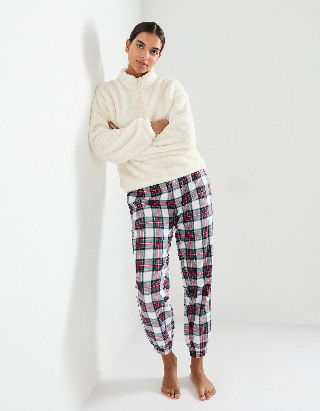 Pijama de Flanela, Mulher, Cru