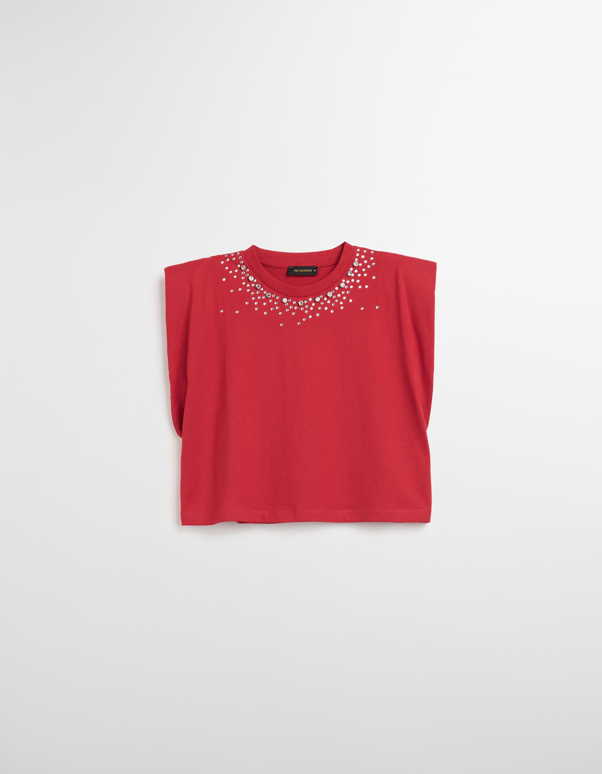 Comprar Online T-shirt sem Mangas, Mulher, Vermelho