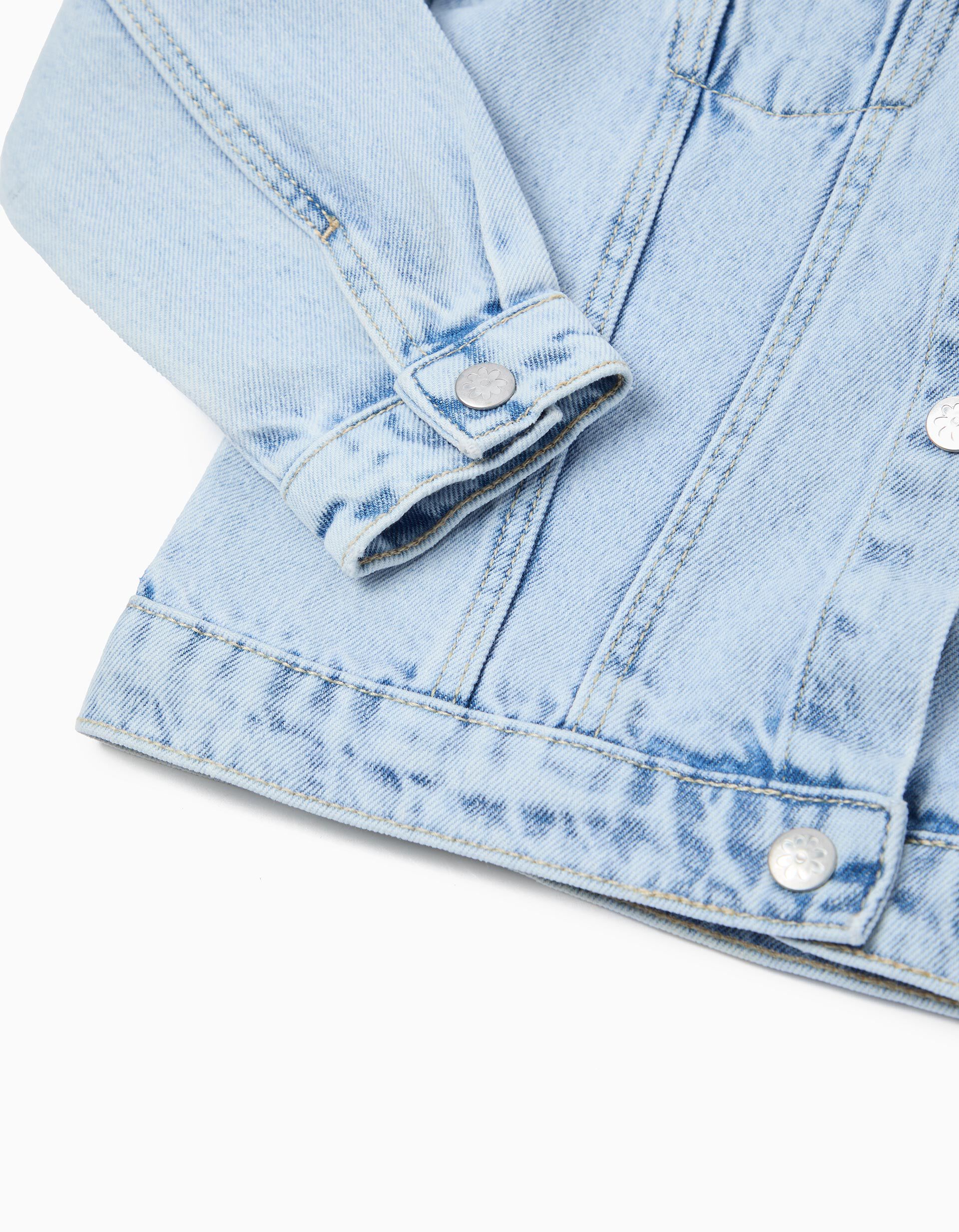 Comprar Online Casaco de Ganga, Menina, Azul Claro