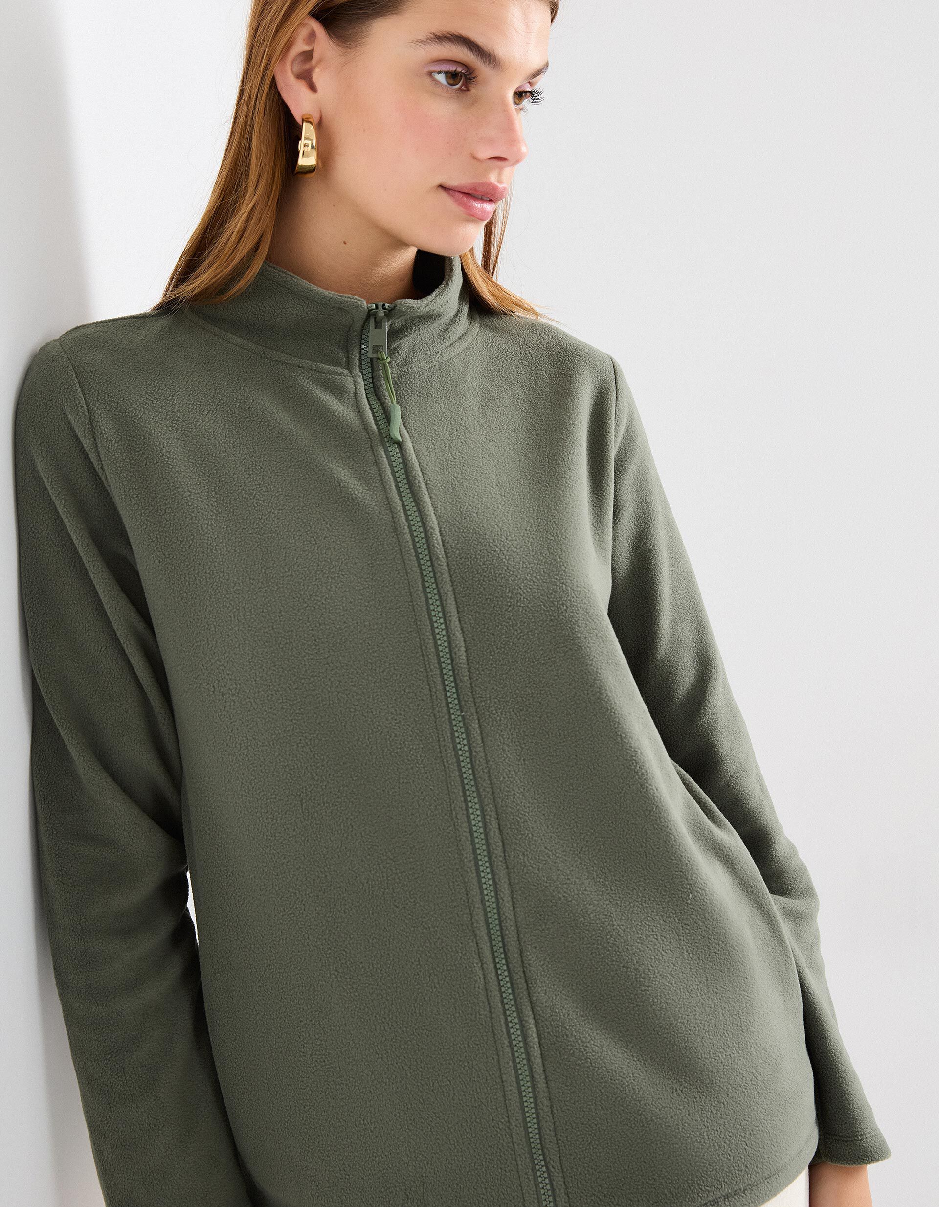 Comprar Online Casaco Polar, Mulher, Verde Escuro