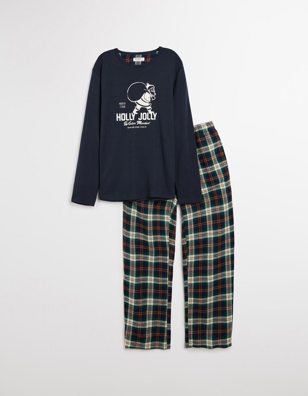 Pijama de Natal, Homem, Azul Escuro