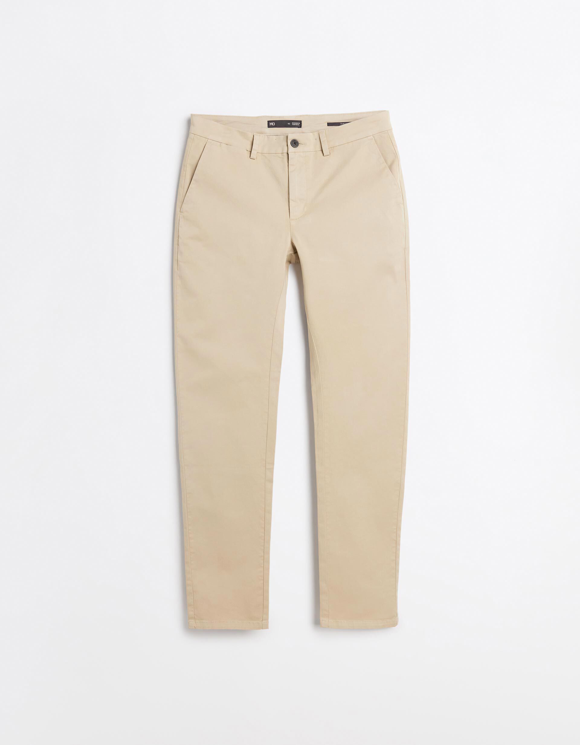 Comprar Online Cal&ccedil;as Chino Slim, Homem, Bege