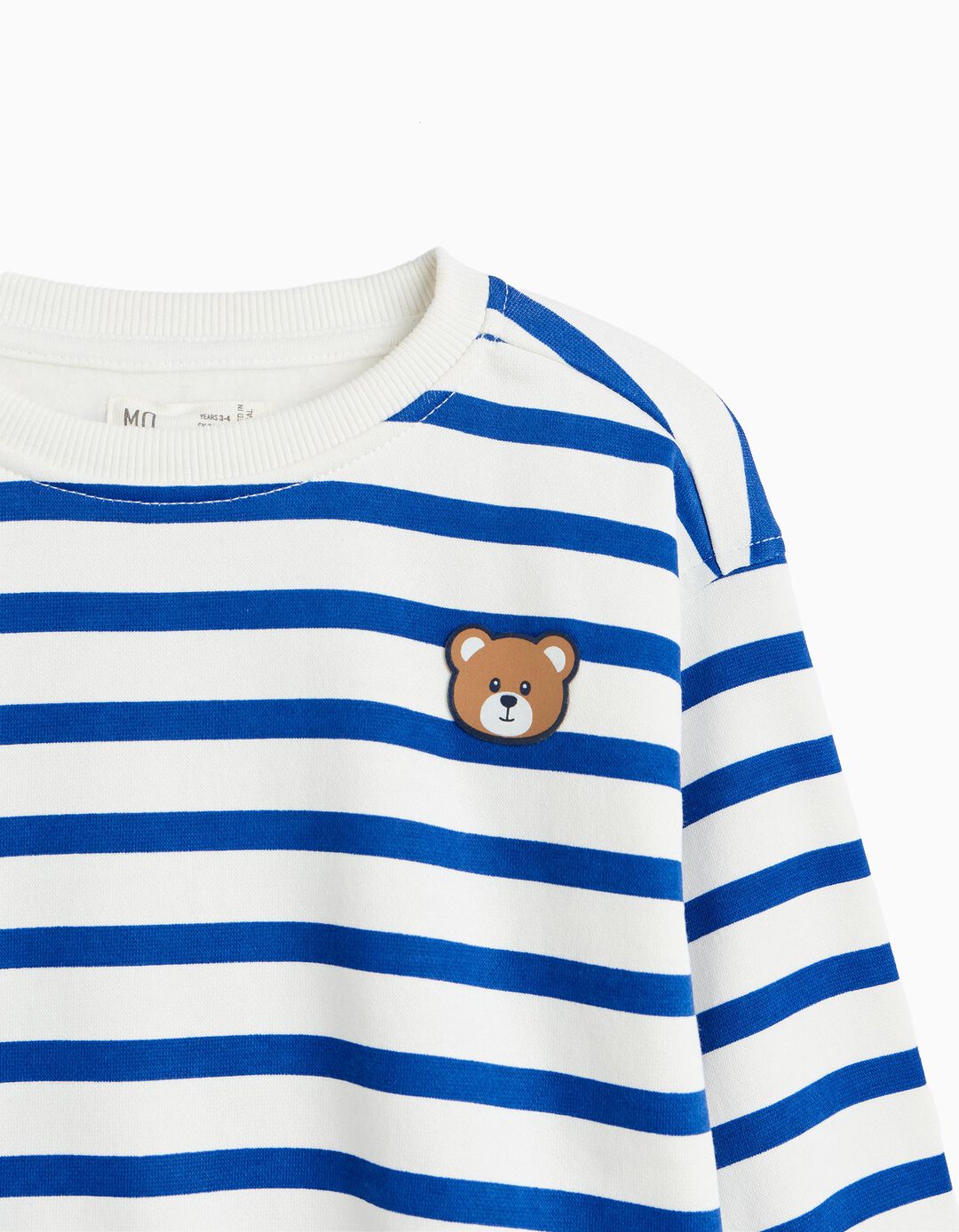 Sweatshirt &Agrave;s Riscas, Menino, Azul