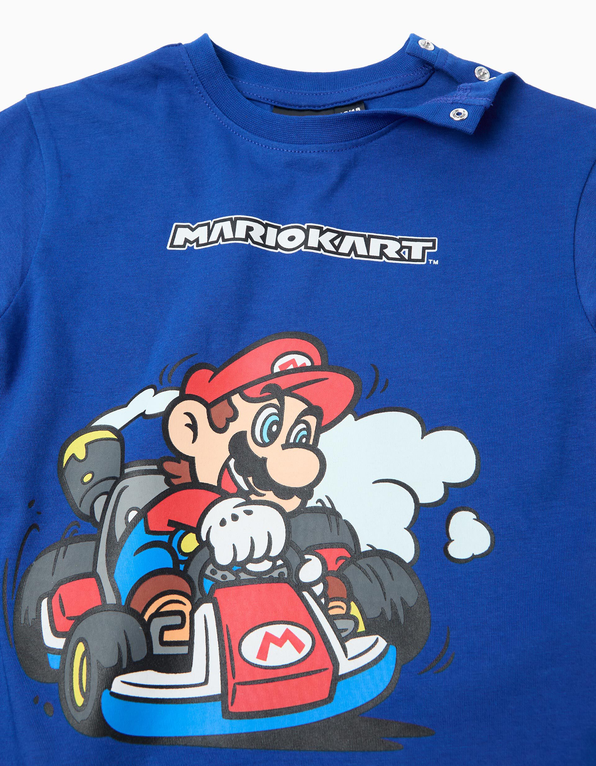 Comprar Online T-shirt de Manga Comprida 'Super Mario', Menino, Azul