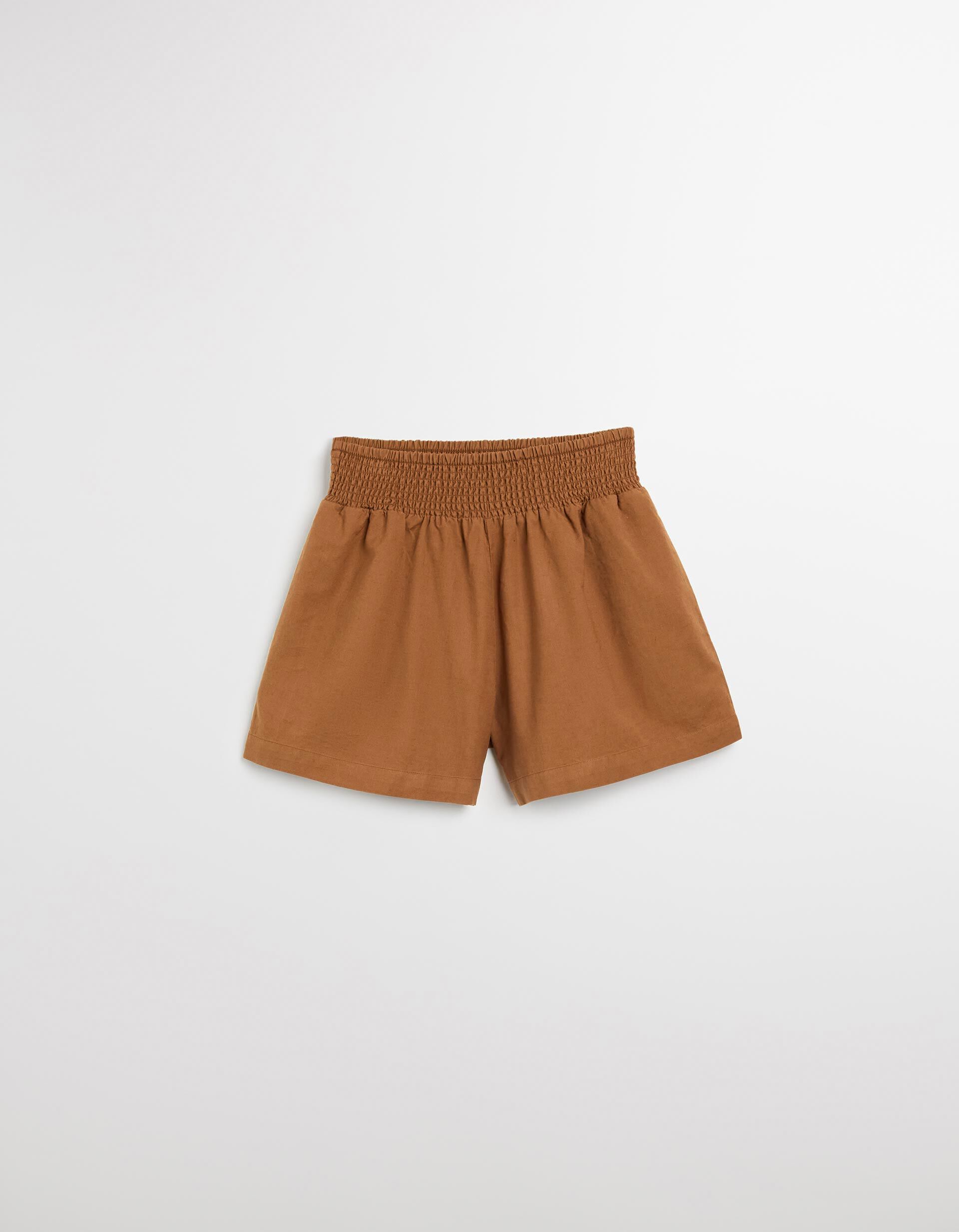 Comprar Online Cal&ccedil;&otilde;es com Linho, Mulher, Castanho Claro