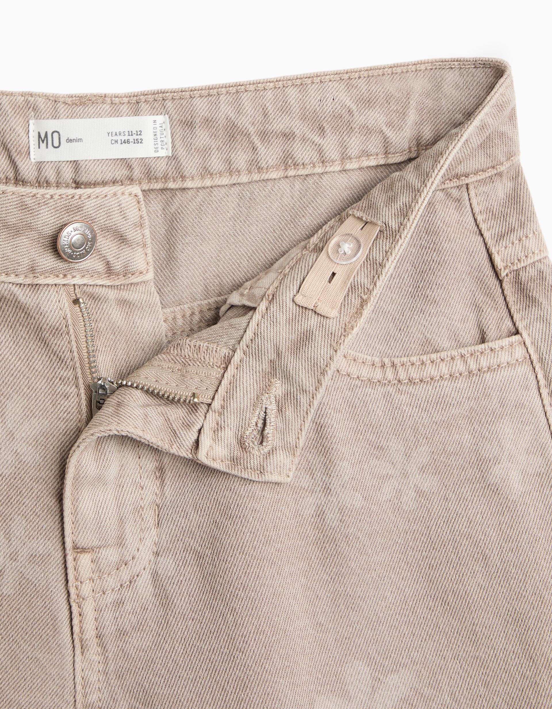 Comprar Online Cal&ccedil;as De Ganga Wide Leg &Agrave;s Flores, Menina, Bege